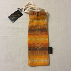 Pendleton‎ Mission Trails Orange Woven Drawstring Pouch Bag NEW